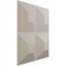 Ekena Millwork 11 7/8in. W x 11 7/8in. H Swindon EnduraWall Decorative 3D Wall Panel Covers 0.98 Sq. Ft. WP12X12SWGBW - alternate 2
